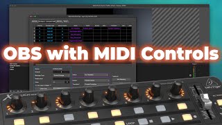 Using a MIDI Controller with OBS Studio on macOS for Scene Switching amp Volume Control  XTouch Mini [upl. by Annola401]