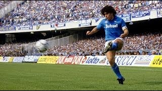 Diego Maradona vs Bari  198990 Serie A  Magical Overhead kick Assist  All Touches amp Actions [upl. by Arly120]