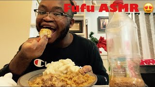 Fufu ASMR with Big chewing sounds [upl. by Lanam]