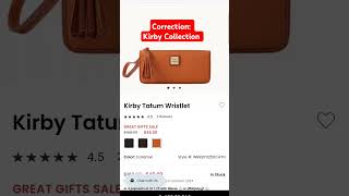 CORRECTION Kirby Tatum Wristlet handbags dooneyaddict615 [upl. by Nagaet]