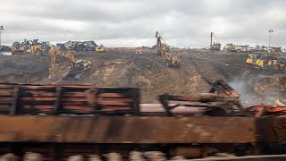 BNSF Derailment amp Fire  May 2022 Minot ND [upl. by Gelb]