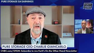 Charlie Giancarlo Pure Storage CEO Fortt Knox Earnings [upl. by Eleanore]