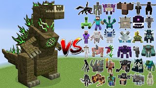 TREMORZILLA vs All Minecraft Bosses  Minecraft Mob Battle [upl. by Ruprecht]