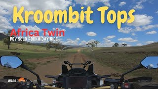 Kroombit Tops Motorbike POV Solo Ride Africa Twin [upl. by Nirrad]