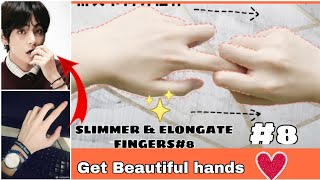 Exercises Fingers  How to ELONGATE and SLIM your fingers  beautiful hands [upl. by Atniuqal146]