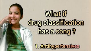 Antihypertensives classification song🤩 doctorysh drugs pharmacology pharmd doctorofpharmacy [upl. by Asilrak]