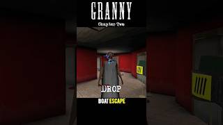 PLAYING GRANNY CHAPTER TWO BOAT ESCAPE  shorts granny gaming gameplay [upl. by Guss]