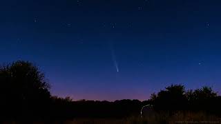 Comet C2023 A3TsuchinshanATLAS over Lone Grove Oklahoma on 10142024 [upl. by Mcintosh]