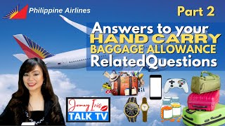 PAL Hand Carry Baggage Allowance  Questions Answered  Batteries WatchesMobile Phone Perfume etc [upl. by Hyatt]