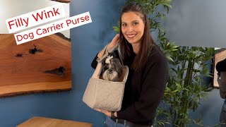 Filly Wink Dog Carrier Purse super cute way to carry your pet dogs dogcarrier doglover [upl. by Puttergill]