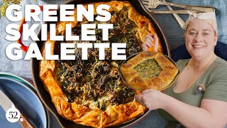 Savory Skillet Galette  Bake It Up A Notch with Erin McDowell  Food52  Le Creuset [upl. by Hannie293]