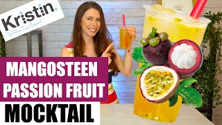 How To Make Passion Fruit Mangosteen Bubble Tea [upl. by Collyer775]