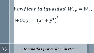 Derivadas parciales de orden superior verificando la igualdad de las derivadas mixtas ejemplo 2 [upl. by Roosevelt]