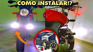 COMO INSTALAR FAROL MILHA EM QUALQUER MOTO PASSO A PASSO  FAÇA VOCÊ MESMO EM CASA [upl. by Ayatal124]