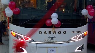 Al Saif New Daewoo Falcon 2023 2 by 1 Quetta to Islamabad quetta alsaif daewoo buses [upl. by Grote721]