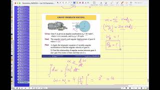 How to find angular acceleration in Rigid Body Motion Example 2 CH 16 Part A [upl. by Adnor]