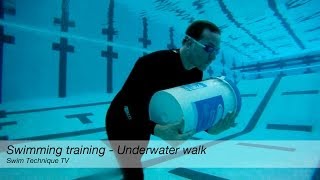 Swimming Training  Underwater Walk [upl. by Schuman]