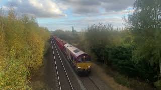 Trains between Langley MillIlkeston 221024 STEAMER 45596 BAHAMAS at speed etc [upl. by Hecklau823]