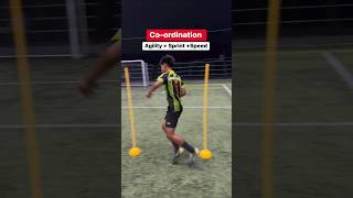 Agility and Sprint Drill 🔥🏃 shorts ytshortsvideo youtubevideo football agility sprin [upl. by Eidnalem787]