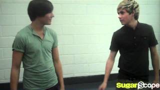 One Direction dancing amp messing about backstage on old Sugar photoshoot [upl. by Mollee303]