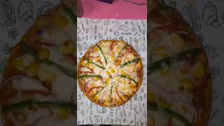 Aaj toh veggie cheese pizza ka order aaya😋 pizza foodie viral [upl. by Gnolb]