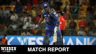 IPL 2016 Mumbai ride on Krunal Pandya and allround batting to seal win  Wisden India [upl. by Ashli]