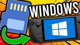 The BEST Guide To Install Windows On Your Steam Deck Dual Boot Steam OS and Windows With an SD Card [upl. by Aehsila]