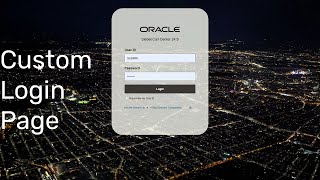 Custom Login Page for Siebel CRM [upl. by Yenttihw724]