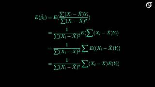 Deriving the mean and variance of the least squares slope estimator in simple linear regression [upl. by Verla]