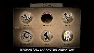 TYPOMAN All Characters Animation [upl. by Oirifrop746]