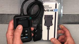 Unboxing  TOPDON AL300ArtiLink 300 OBD2 Scan Tool  Check Engine Lights Smog O2 Sensor [upl. by Caffrey429]