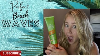 Garnier Fructis Smooth Air Dry review  Beach Waves Overnightcurly frizzy hair hacks [upl. by Arimas]