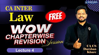 Lec 4  CA Inter Law Free Chapter Wise 1 day Revision  May 24 Interpretation amp GCA [upl. by Joseph]