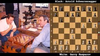 Garry Kasparov vs Arnold Schwarzenegger Chess [upl. by Attenad]