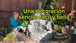 Decorando la cascada con helechos en canastas colgantes [upl. by Ellecrag167]