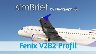 Fenix A320 V2B2 SimBrief Profile hinzufügennutzen [upl. by Pontone]