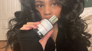 ASMR tapping on perfumes soft whispers [upl. by Yelhsa]