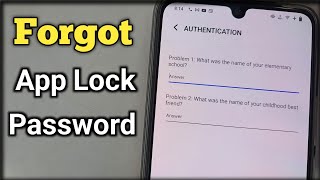 Forgot App Lock Forgot Privacy and App Encryption Password in Vivo Phones  Forget App Lock Password [upl. by Noivad]