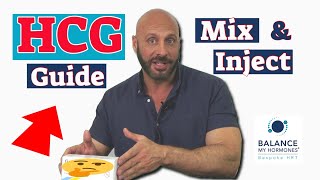 How to Mix and inject HCG How to reconstitute HCG HCG Subcutaneous Injection HCG with TRT [upl. by Meave568]