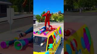 GTA V  IRON SAVING SPIDER MAN shortsvideo savings [upl. by Georas335]