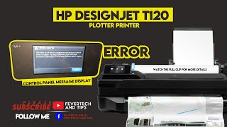 How to repair  Hp Designjet T120  Media load fail problem [upl. by Aneehsyt]