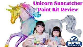 Unicorn Suncatcher Paint Kit Review [upl. by Notslar53]