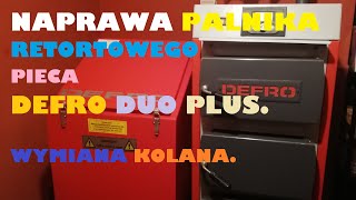 Wymiana kolana podajnika paliwa retortowego pieca Defro Duo Plus [upl. by Assek176]