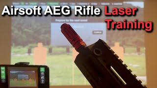 Airsoft AEG Rifle Laser Training with DryFireOnlinecom [upl. by Kletter529]