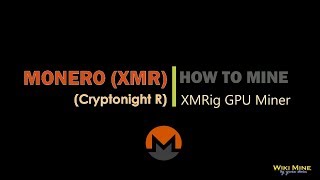 How to mine Monero cnr XMRig GPU miner AMD [upl. by Fransisco]