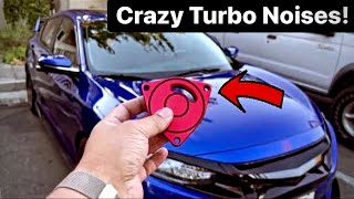 Cheap Turbo Mod For Honda Civic 10th Gen Blow Off Valve BOV Sound Plate Install Adapter Type R SI [upl. by Korrie401]