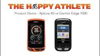 Xplova X5 vs Garmin Edge1000 [upl. by Jariv793]