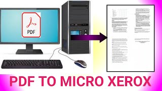 Pdf File Se Micro Copy Kayse KareHow To Make Pdf File To Micro Xerox HindiPdf To Micro Xerox [upl. by Acinok]