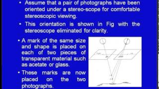 Mod01 Lec21 StereoscopyGeometry of overlaping photograph [upl. by Salvay]