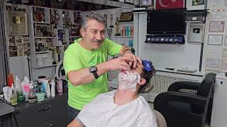 ULTIMATE ASMR BARBERSHOP EXPERIENCE HAIR ampBEARD CUTTING HEAD MASSAGE SODA HAIR WASHampCARE 30 MINS [upl. by Carhart]